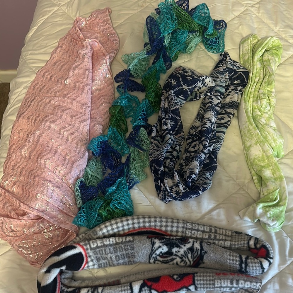 Colorful Knit Scarves Collection